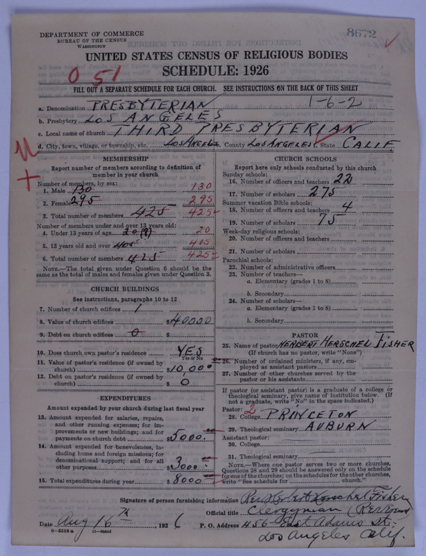 Scan of Presbyterian Church in the United States of America: 8672