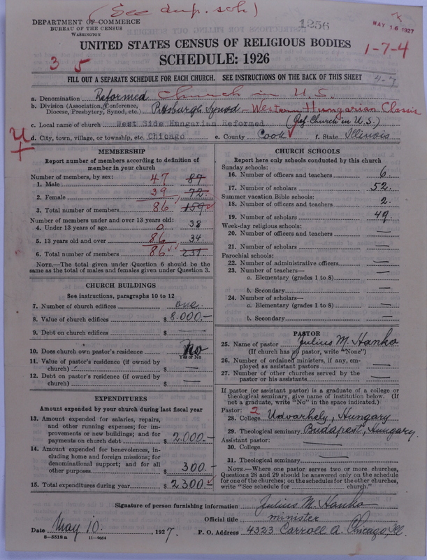 Scan of Reformed Church in the United States: 1256
