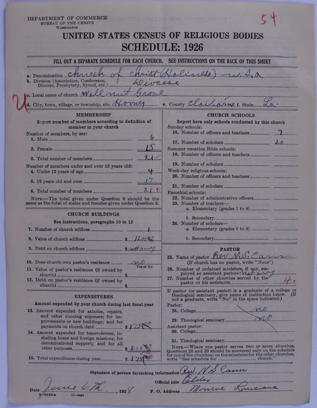 Scan of Church of Christ (Holiness) U.S.A.: 54