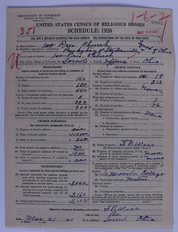 Scan of Presbyterian Church in the United States of America: 2805
