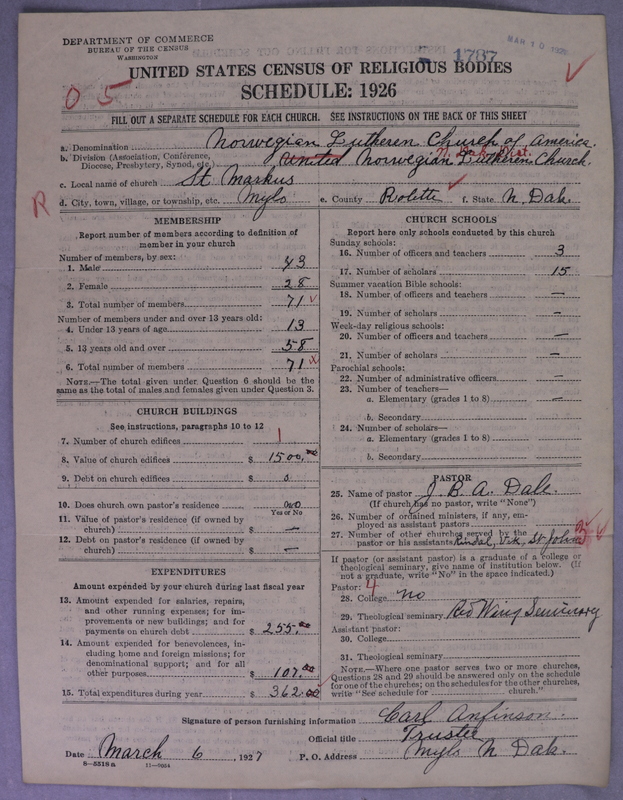 Scan of Norwegian Lutheran Church of America: 1787