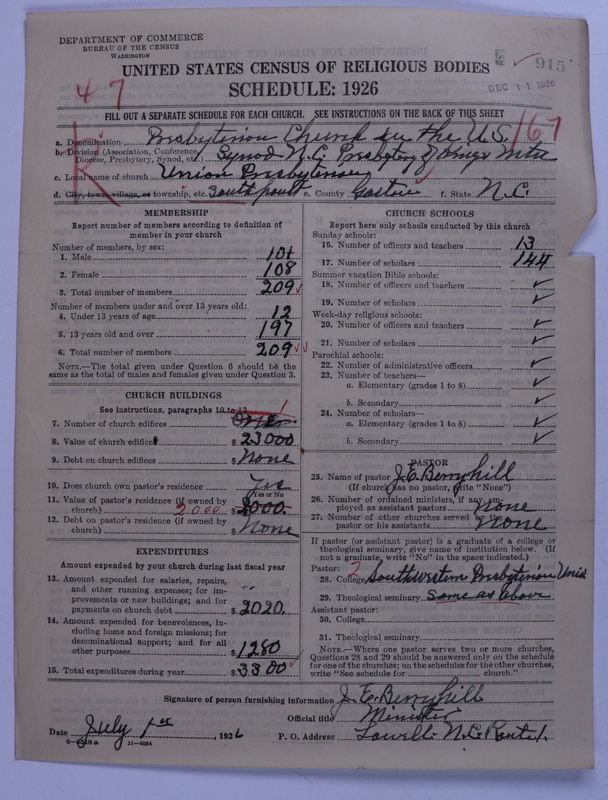 Scan of Presbyterian Church in the United States: 915