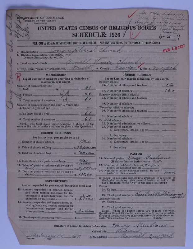 Scan of Federated Churches: