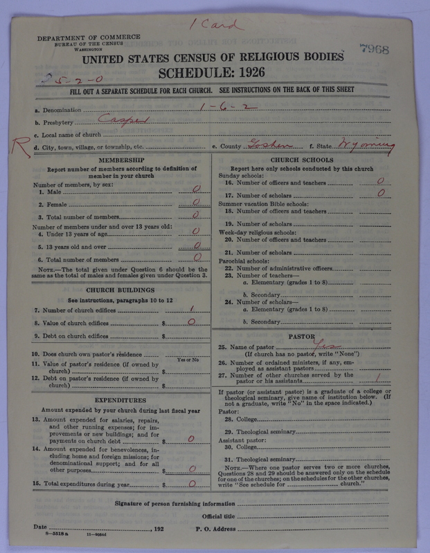 Scan of Presbyterian Church in the United States of America: 7968