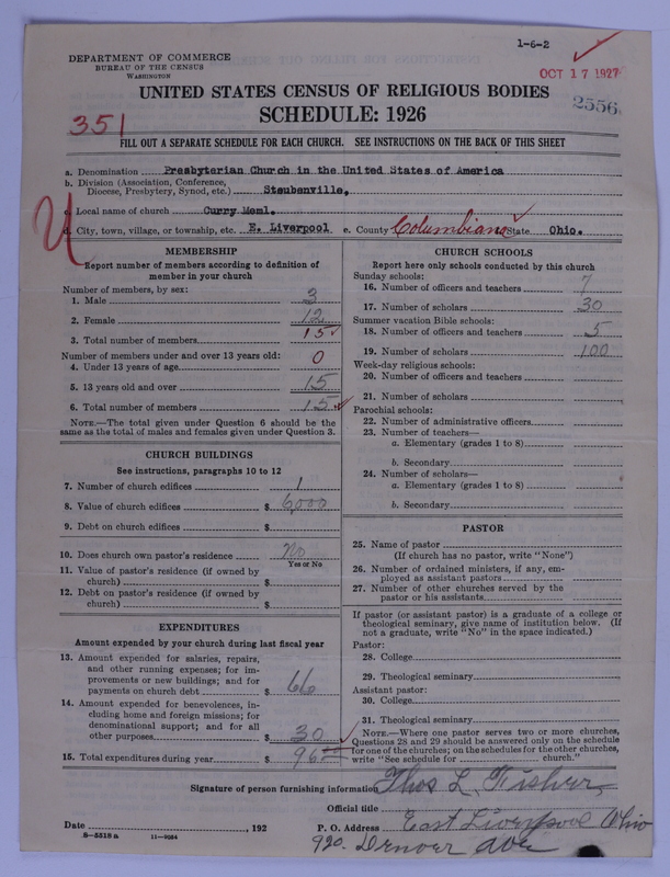 Scan of Presbyterian Church in the United States of America: 2556