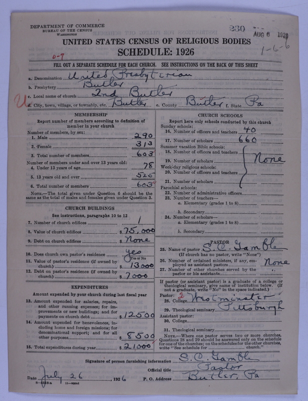 Scan of United Presbyterian Church of North America: 230