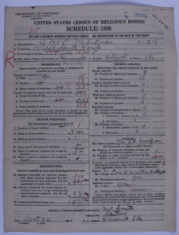 Scan of African Methodist Episcopal Church: 3335