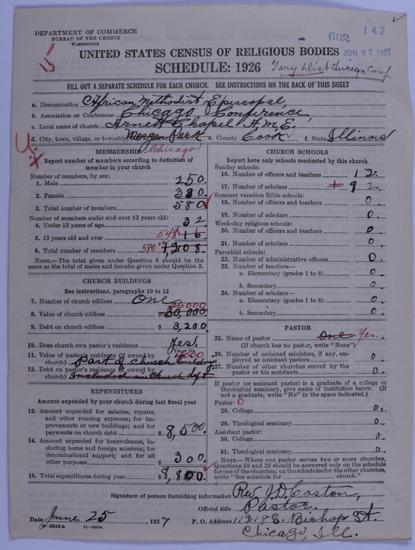 Scan of African Methodist Episcopal Church: 602