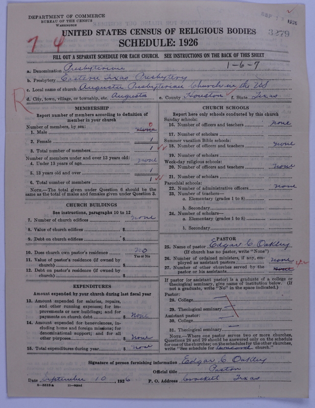 Scan of Presbyterian Church in the United States: 3279