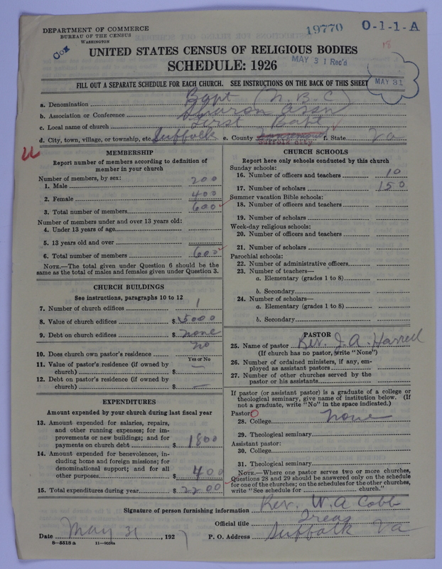 Scan of Negro Baptists: 19770