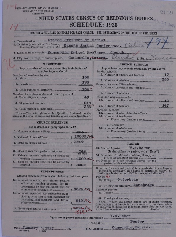 Scan of Church of the United Brethren in Christ: 2159