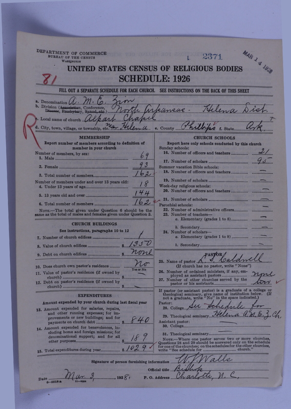 Scan of African Methodist Episcopal Zion Church: 2371