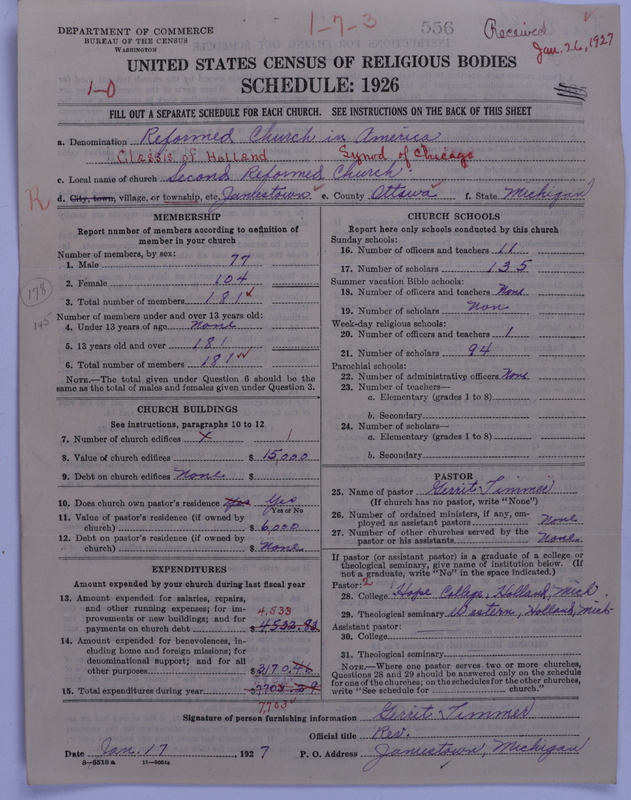 Scan of Reformed Church in America: 556