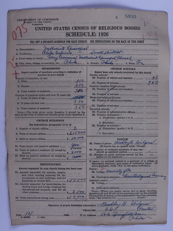 Scan of Methodist Episcopal Church: 5424