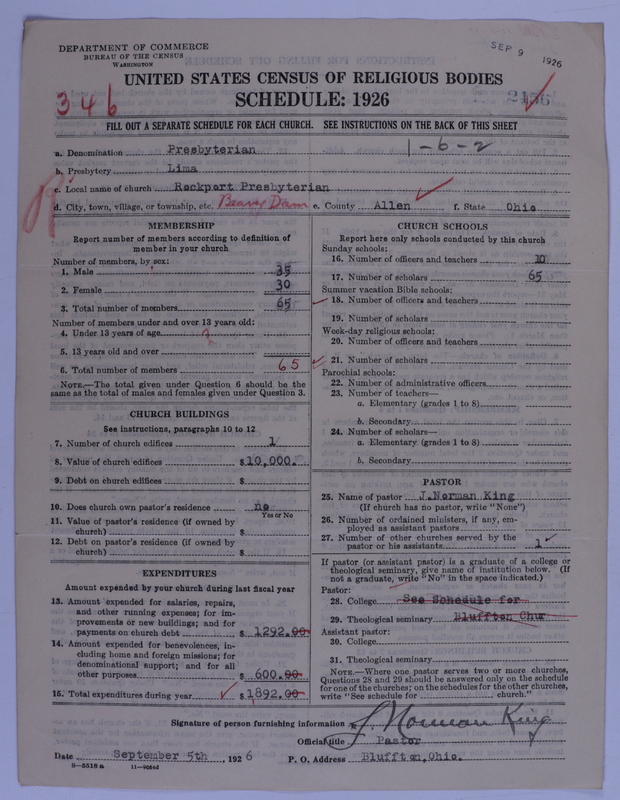 Scan of Presbyterian Church in the United States of America: 2456