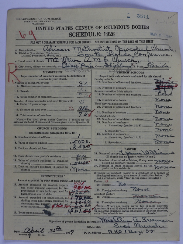 Scan of African Methodist Episcopal Church: 3511