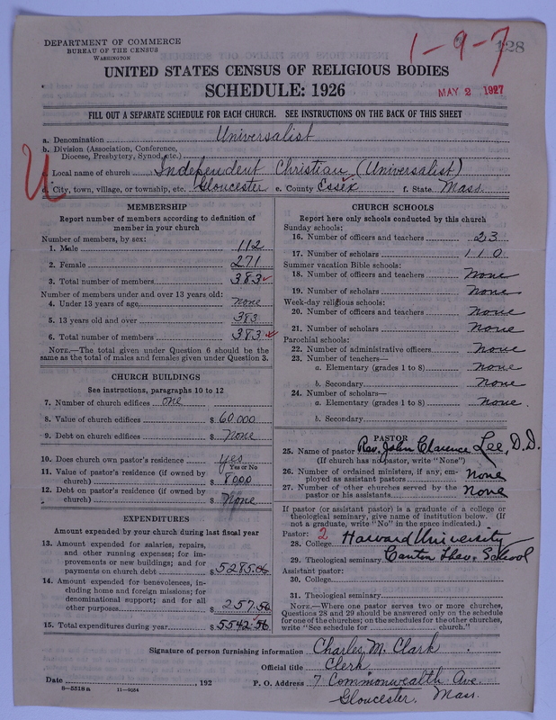 Scan of Universalist Church: 128