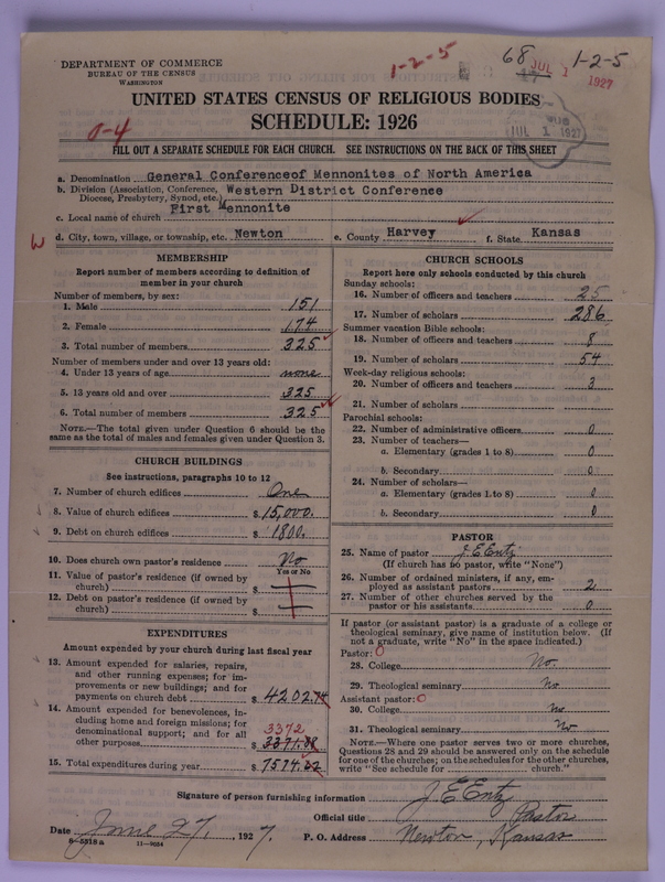 Scan of General Conference of the Mennonite Church of North America: 68
