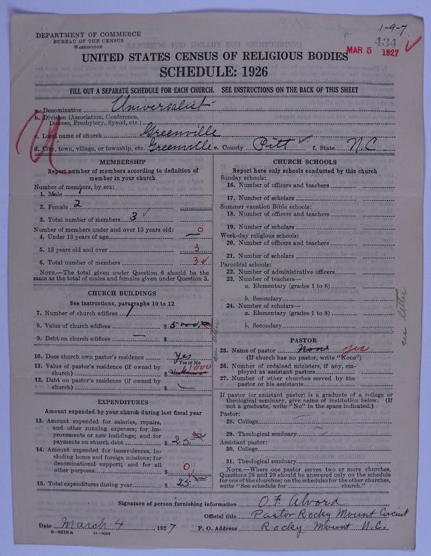 Scan of Universalist Church: 434