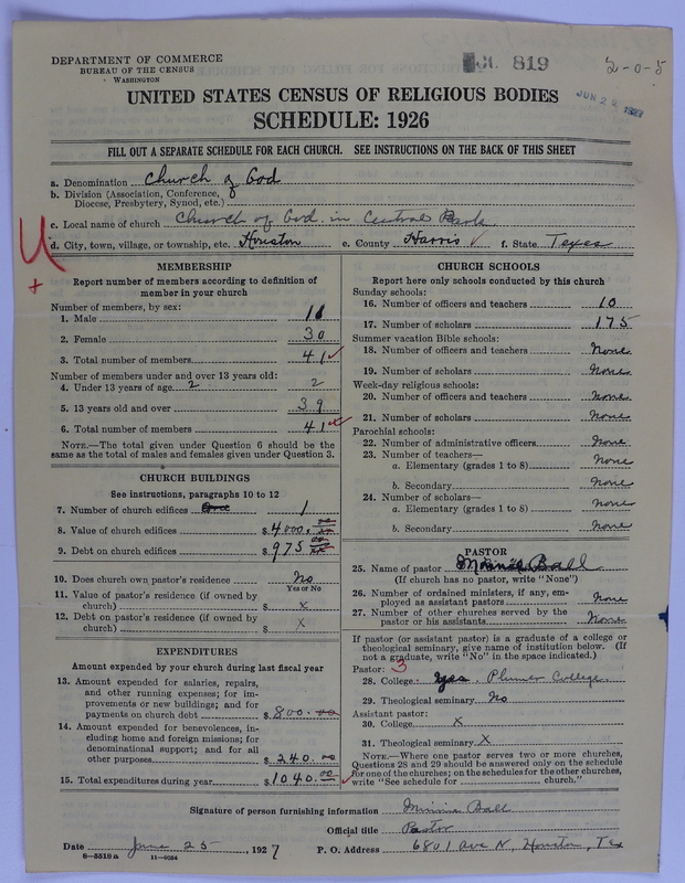 Scan of Church of God (Headquarters, Anderson, Ind.): 819