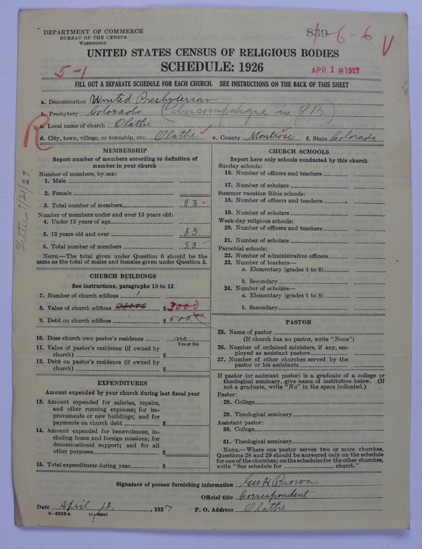 Scan of United Presbyterian Church of North America: 839
