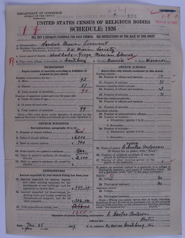 Scan of Swedish Evangelical Mission Covenant of America: 124