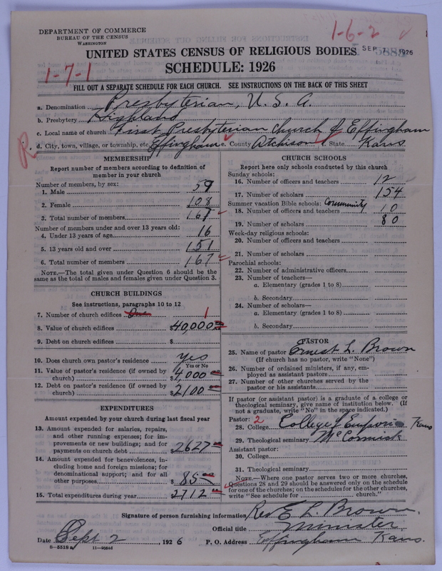 Scan of Presbyterian Church in the United States of America: 5885