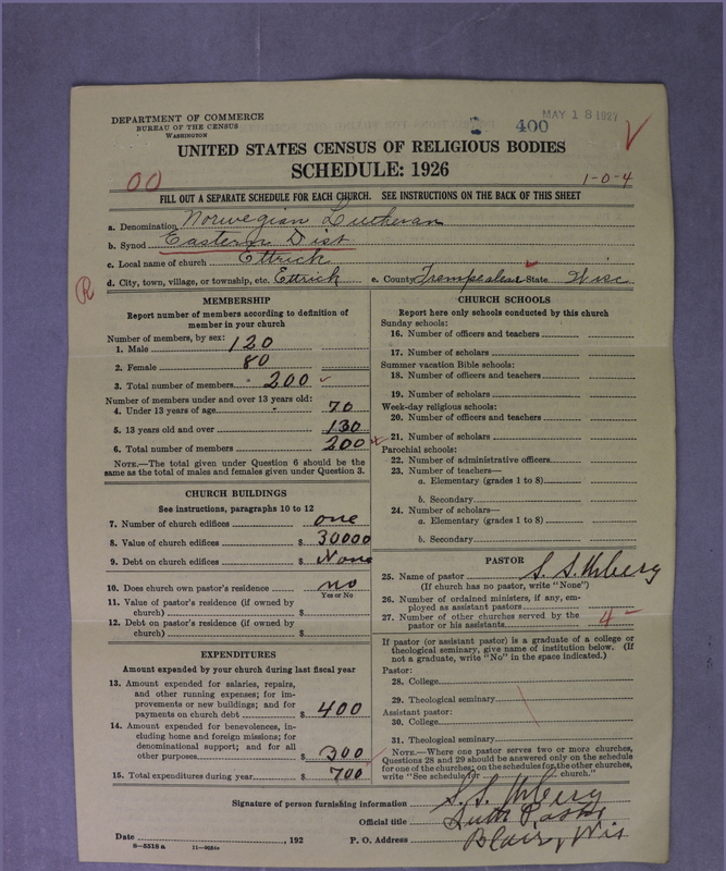 Scan of Norwegian Lutheran Church of America: 400