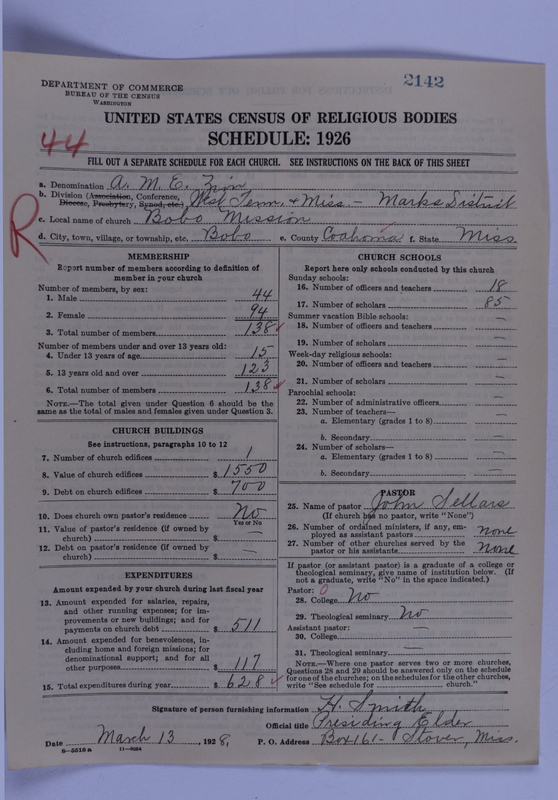 Scan of African Methodist Episcopal Zion Church: 2142