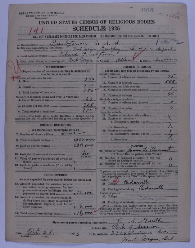 Scan of Presbyterian Church in the United States of America: 3078