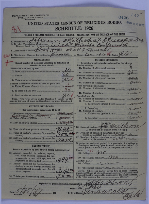 Scan of African Methodist Episcopal Church: 3426