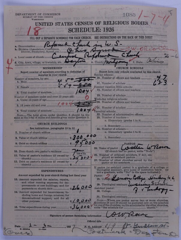 Scan of Reformed Church in the United States: 1085