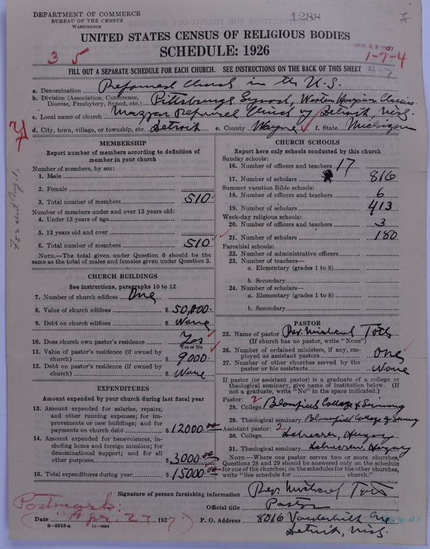 Scan of Reformed Church in the United States: 1288