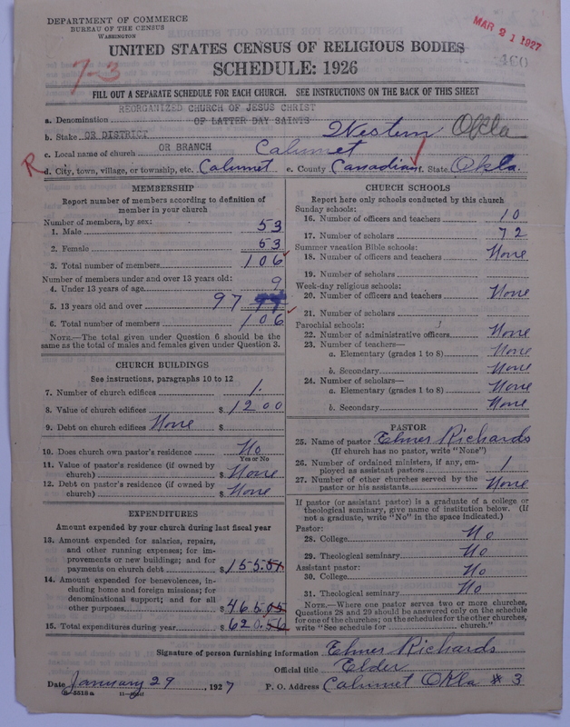 Scan of Reorganized Church of Jesus Christ of Latter Day Saints: 460