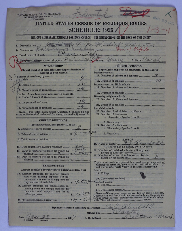 Scan of Federated Churches:
