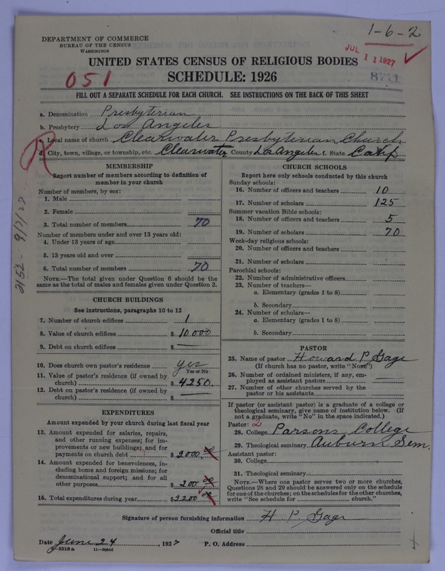 Scan of Presbyterian Church in the United States of America: 8711