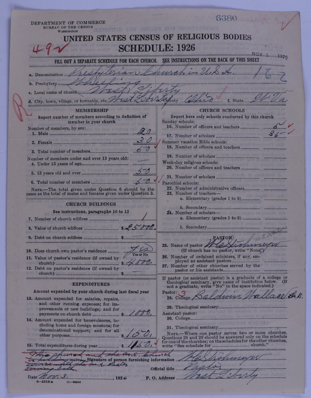 Scan of Presbyterian Church in the United States of America: 6380