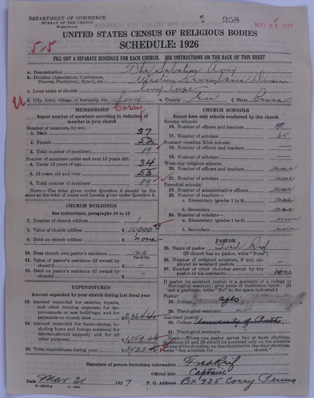 Scan of Salvation Army: 258