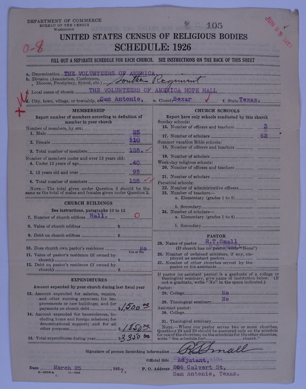 Scan of Volunteers of America: 105