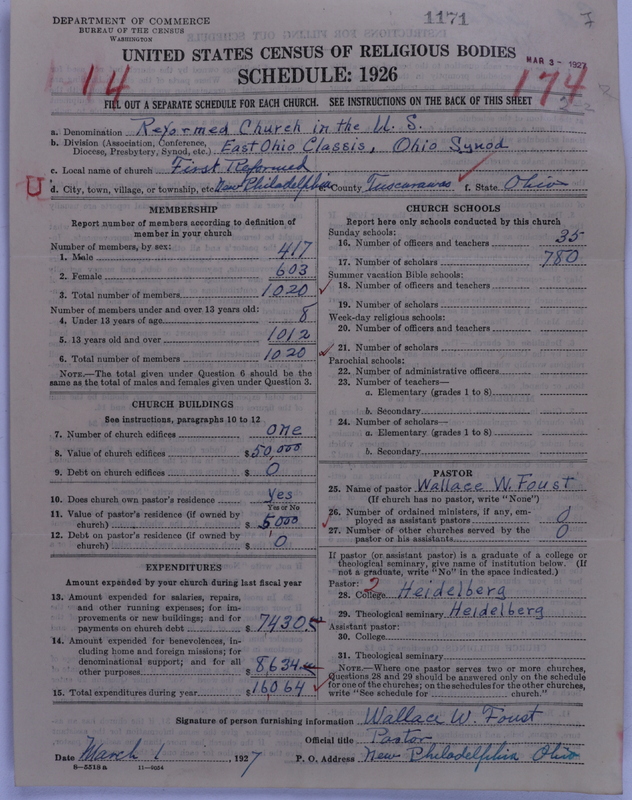 Scan of Reformed Church in the United States: 1171
