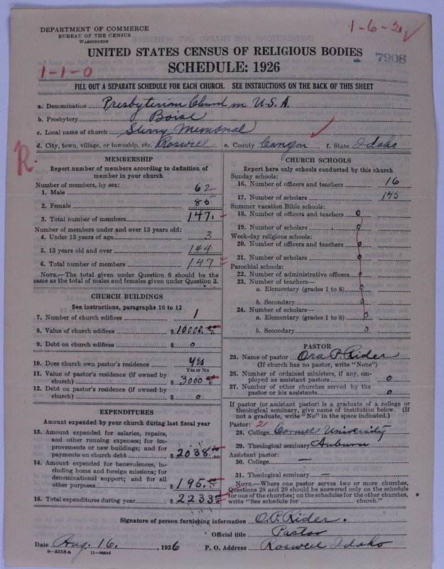 Scan of Presbyterian Church in the United States of America: 7908