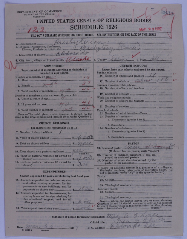 Scan of Presbyterian Church in the United States of America: 3835