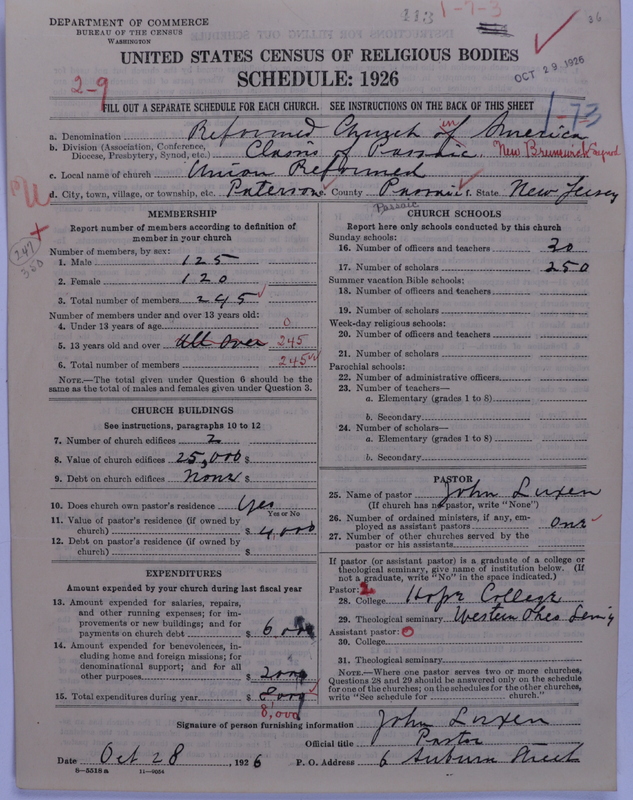Scan of Reformed Church in America: 413