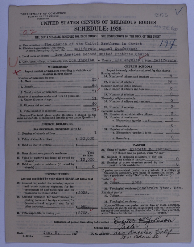 Scan of Church of the United Brethren in Christ: 2975