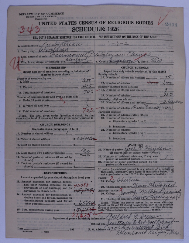 Scan of Presbyterian Church in the United States of America: 2611