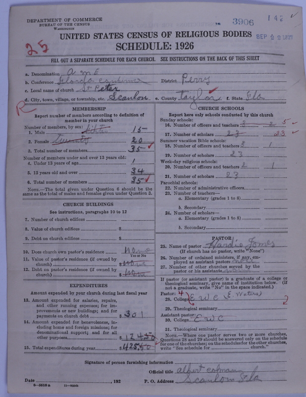 Scan of African Methodist Episcopal Church: 3906
