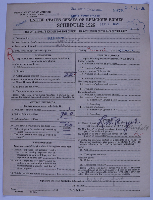 Scan of Negro Baptists: 8878