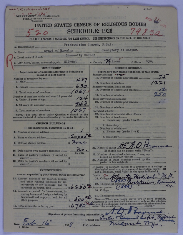 Scan of Presbyterian Church in the United States of America: 7983 A