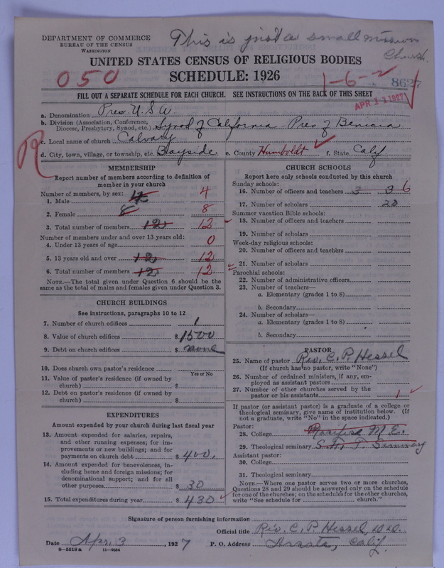 Scan of Presbyterian Church in the United States of America: 8627