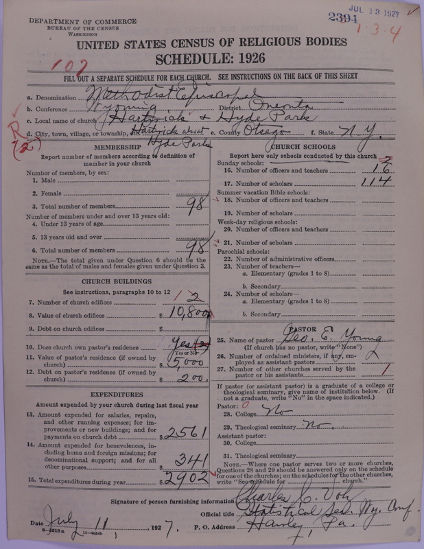 Scan of Methodist Episcopal Church: 2394